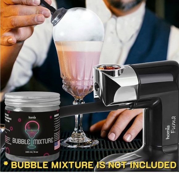 Homia Cocktail Smoker Kit - Whiskey Smoker Kit - Smoke Infuser - Universal Kit - Picture 4 of 8